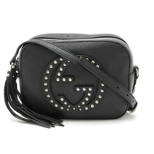 Gucci Soho Disco Leather Shoulder Bag Black