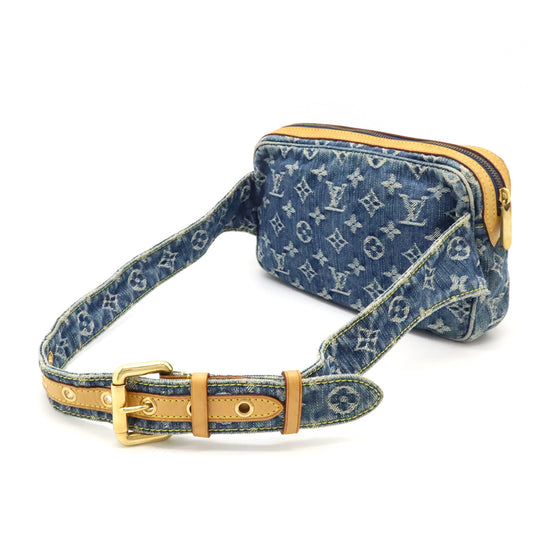 Louis Vuitton Monogram Denim Bum Bag Blue