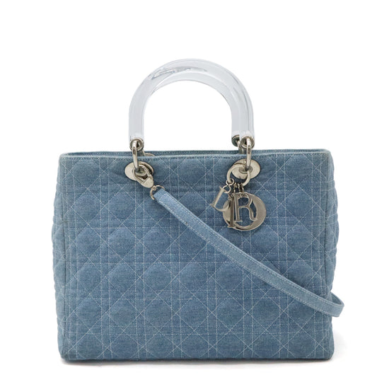 Dior Lady Dior Denim Handbag