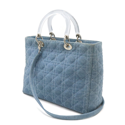 Dior Lady Dior Denim Handbag