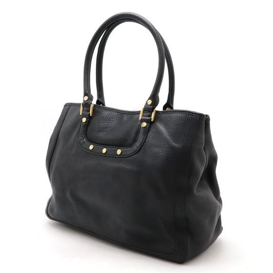 Tory Burch Leather Tote Bag Black