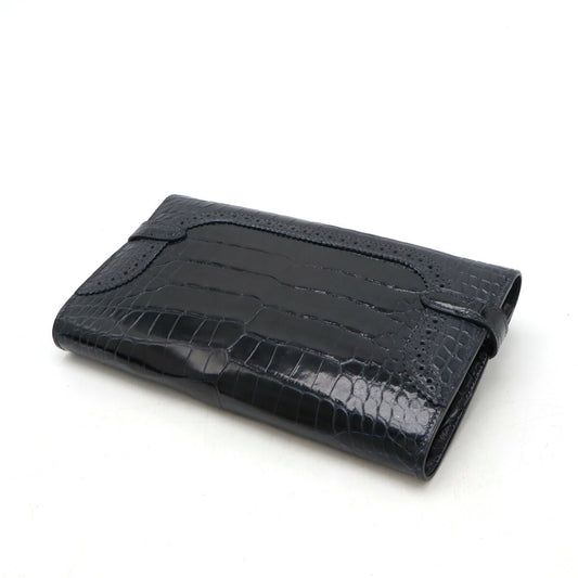 Hermes Kelly Wallet Long Alligator Bifold