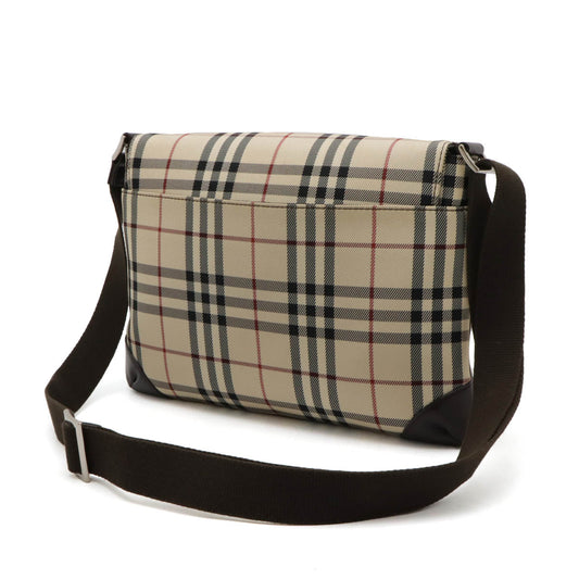 Burberry Nova Check Nylon Canvas Shoulder Bag