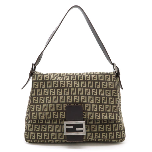 Fendi Nylon Canvas Mamma Bucket Shoulder Bag