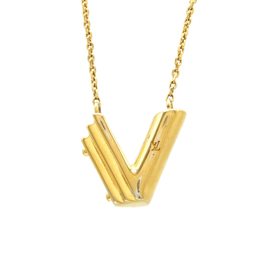 Louis Vuitton LV&ME V Initial Necklace Gold