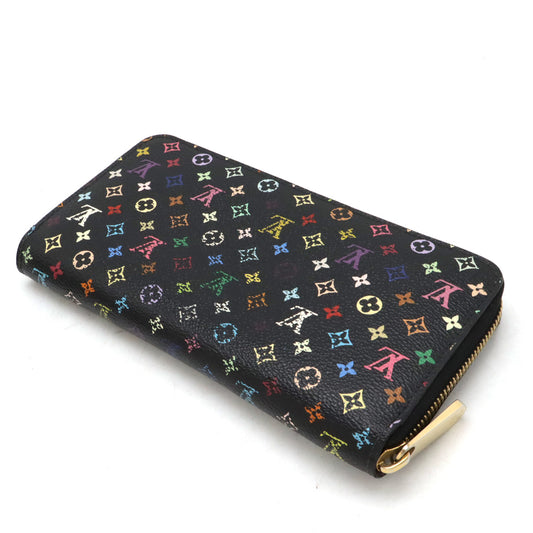 Louis Vuitton Monogram Multicolor Zippy Wallet Black