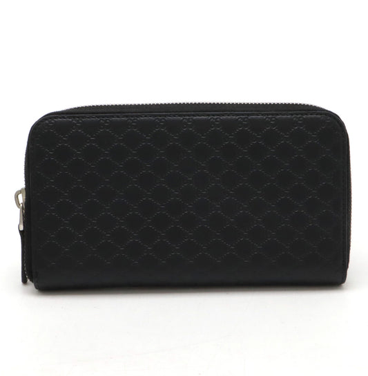 Gucci Microguccissima Leather Zip Wallet Black