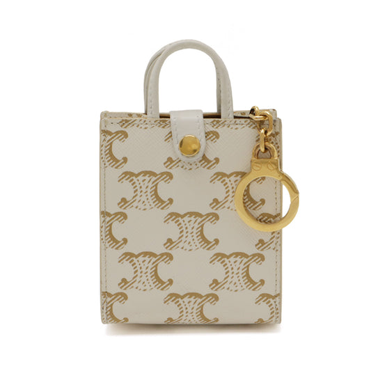 Celine Micro Vertical Cabas Bag Charm Ivory