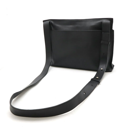 Loewe Anagram T Leather Messenger Bag Black