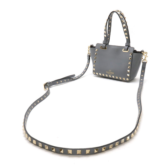 Valentino Rockstud Leather Handbag 2WAY