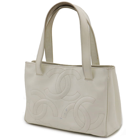 Chanel Triple Coco Mark Handbag White