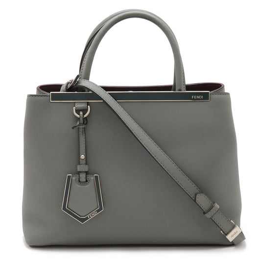 Fendi Leather Petite 2Jours Handbag