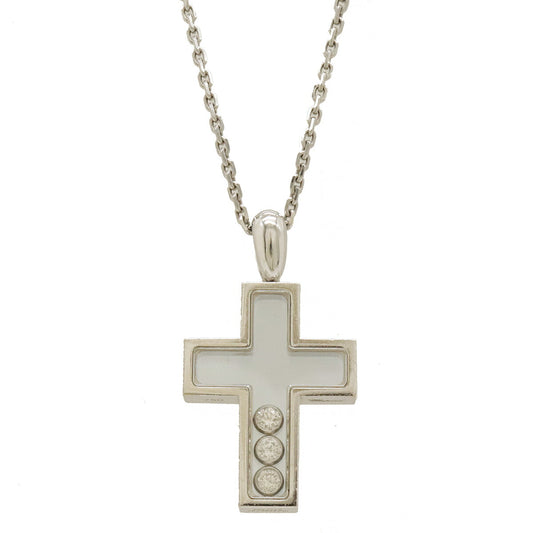 Chopard Happy Diamond Cross Necklace K18WG