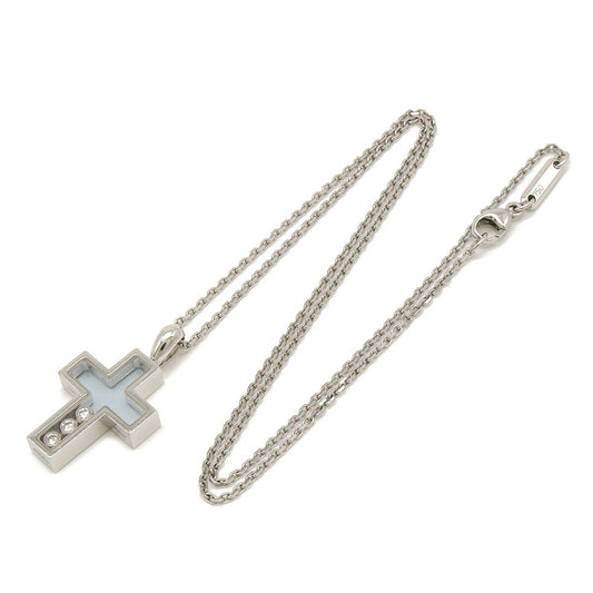 Chopard Happy Diamond Cross Necklace K18WG