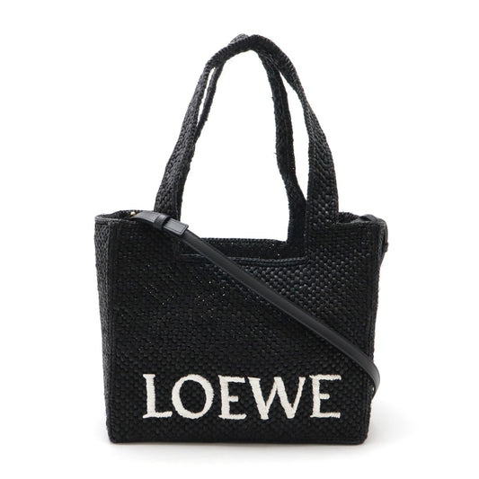 Loewe Raffia Leather Medium Tote Bag