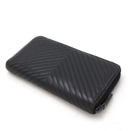 Chanel Chevron V-Stitch Lambskin Wallet