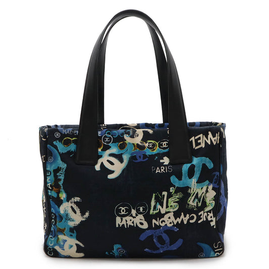 Chanel New Travel Line Tote PM Cotton Leather