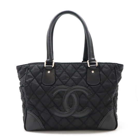 Chanel Nylon Leather Matelasse Tote Bag A33100