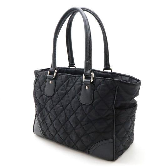 Chanel Nylon Leather Matelasse Tote Bag A33100