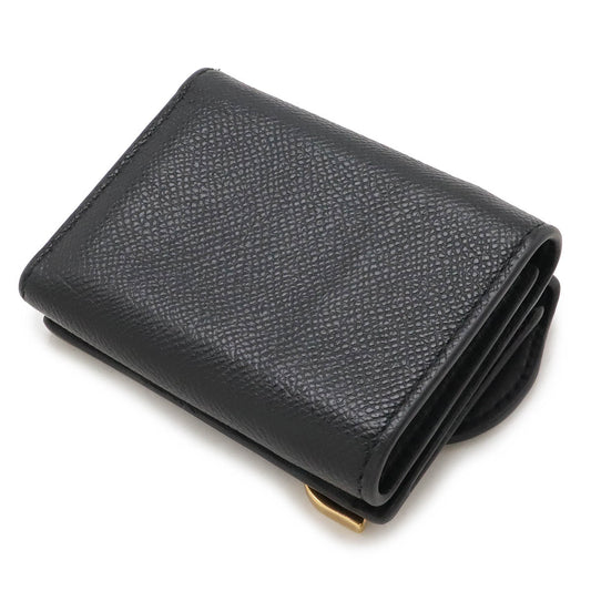 Dior Leather Saddle Compact Wallet Black