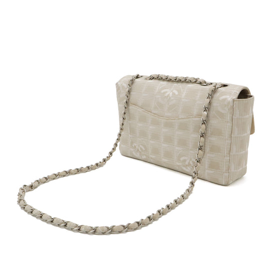 Chanel Nylon Jacquard Leather 2WAY Shoulder Bag