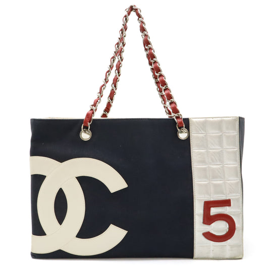 Chanel Canvas Leather Coco Mark No.5 Tote Bag