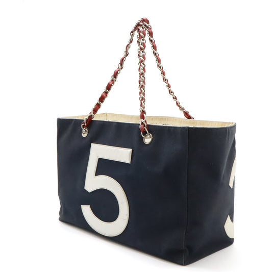 Chanel Canvas Leather Coco Mark No.5 Tote Bag