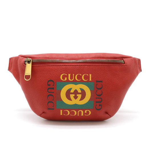 Gucci Leather Small Belt Bag Red 527792