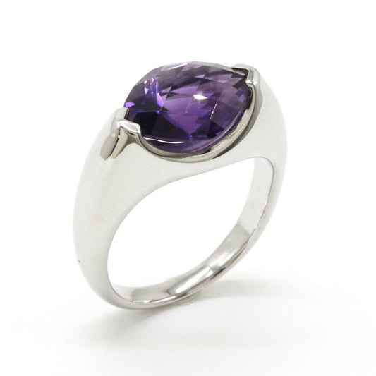 Tasaki Amethyst Ring K18WG White Gold