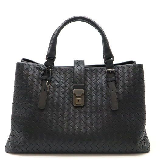 Bottega Veneta Intrecciato Roma Leather Tote