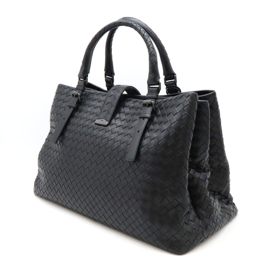 Bottega Veneta Intrecciato Roma Leather Tote