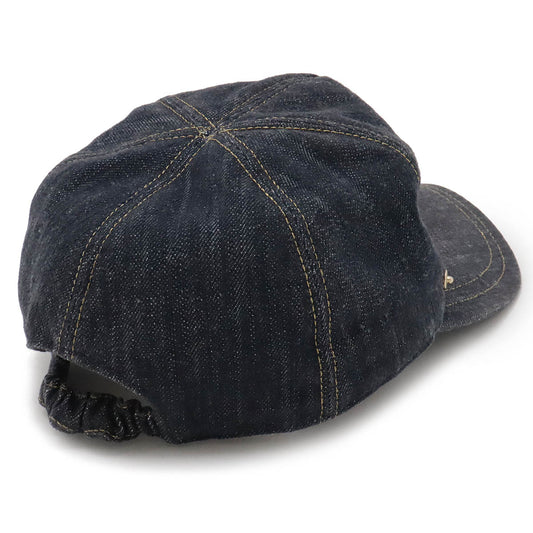 Chanel Denim Cap with Coco Mark, Blue