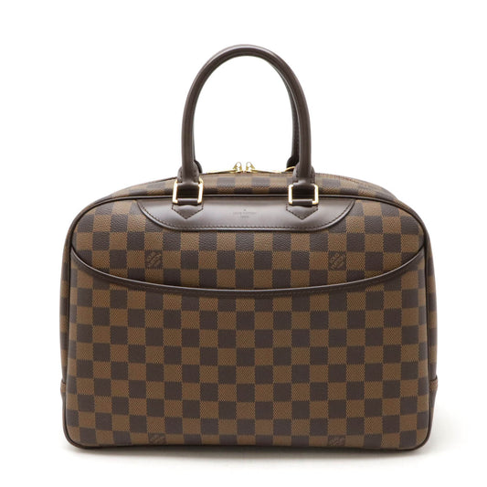 Louis Vuitton Damier Doeville Bowling Vanity Handbag