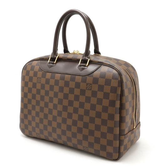 Louis Vuitton Damier Doeville Bowling Vanity Handbag