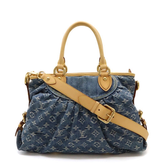 Louis Vuitton Monogram Denim Neo Cabby MM Tote Bag M95349