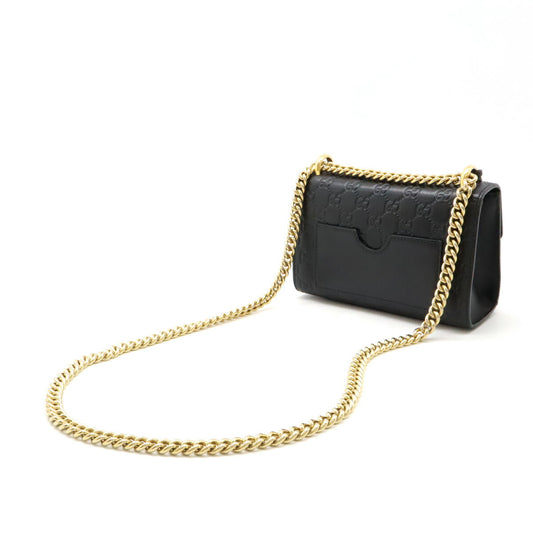 Gucci Padlock GG Small Shoulder Bag Leather Black