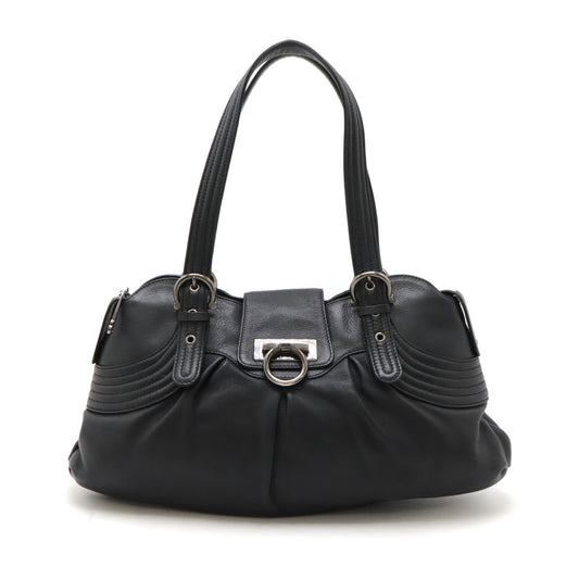 Salvatore Ferragamo Leather Gancini Shoulder Bag