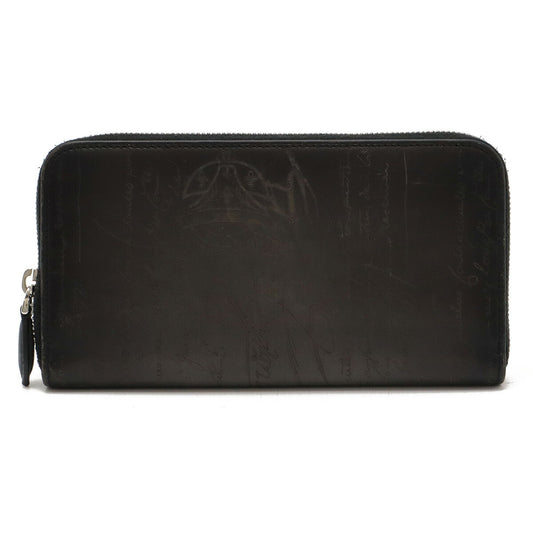 Berluti Itauba Neo Scritto Leather Long Zip Wallet