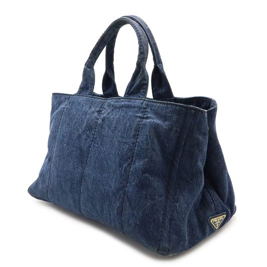 Prada Denim Canapa Tote Bag B1872B