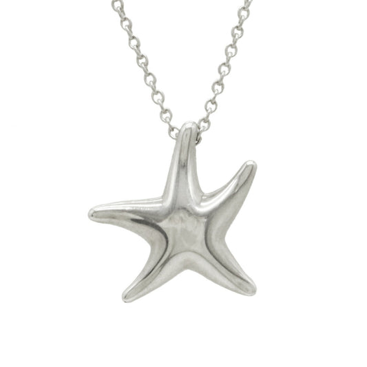 Tiffany & Co Elsa Peretti Starfish Pendant Necklace Silver