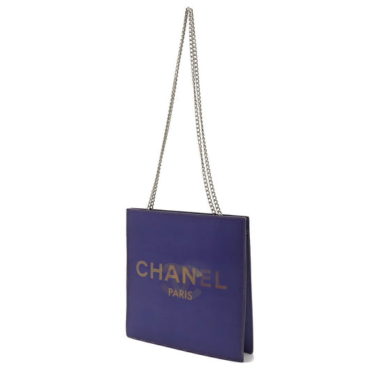 Chanel Hologram Chain Shoulder Bag Purple