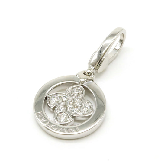 Bvlgari Windmill Charm Pendant K18WG Diamond