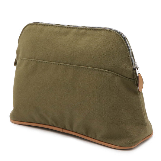 Hermes Canvas Bolide Pouch 25