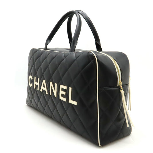 Chanel Leather Matelasse Bowling Bag