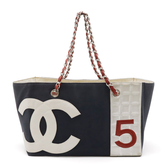 Chanel Canvas Leather Coco Mark No.5 Tote Bag