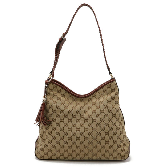 Gucci GG Canvas Leather Shoulder Bag 257026