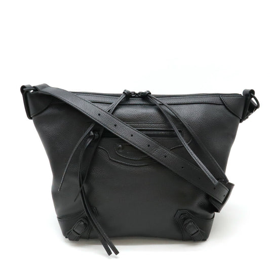 Balenciaga Neo Classic Leather Hobo Bag Black