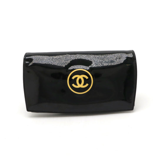 Chanel Patent Leather Long Wallet A47711