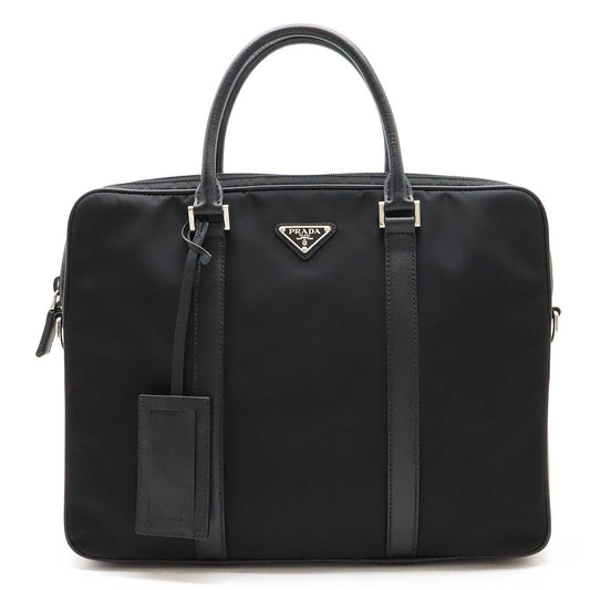 Prada Nylon Leather Business Briefcase 2VE005