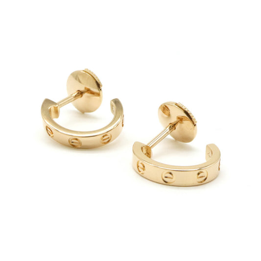 Cartier Mini Love Earrings K18YG B8028800